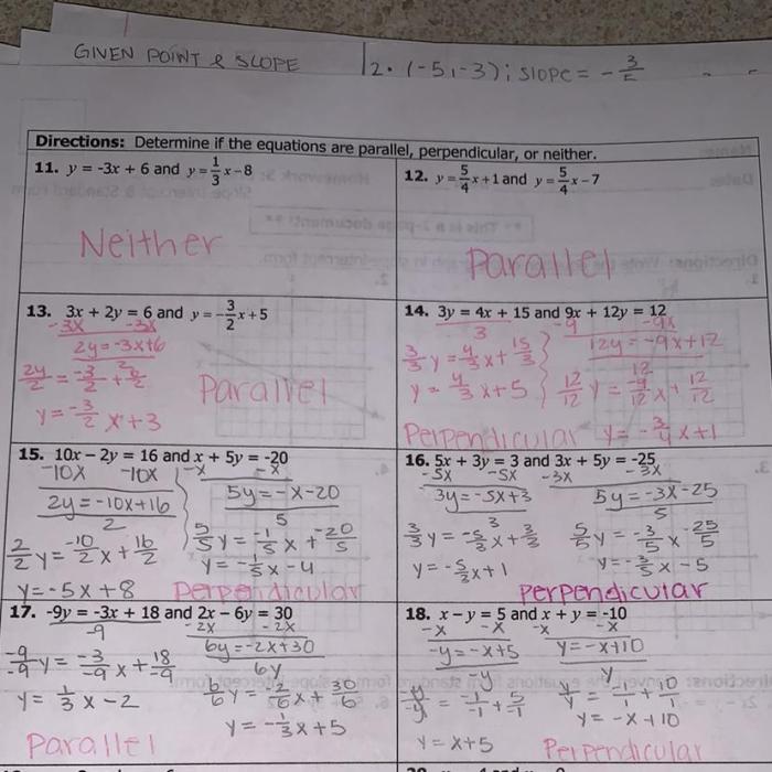 Unit 2 linear functions homework 2 standard and slope-intercept form