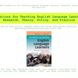 Foundations for teaching english language learners