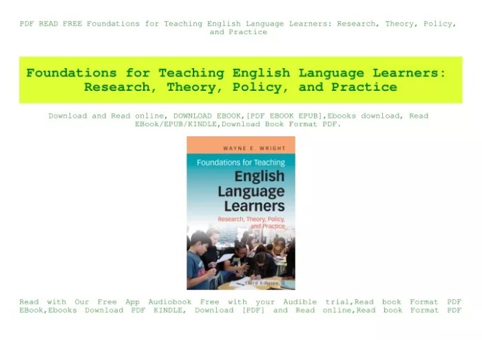 Foundations for teaching english language learners