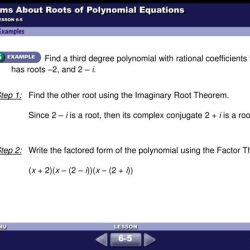 Polynomial roots equations theorems theorem 5x ppt powerpoint presentation 8x