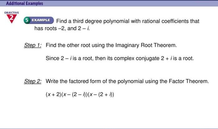 Polynomial roots equations theorems theorem 5x ppt powerpoint presentation 8x